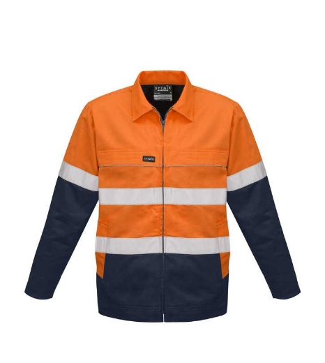 Picture of Syzmik, Mens Hi Vis Cotton Drill Jacket